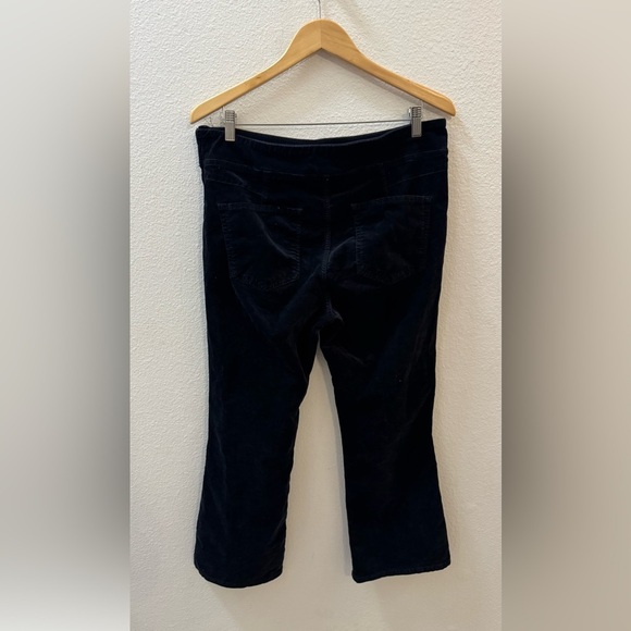 Free People Black Velvet Wide-Leg Pants size L - Picture 4 of 5